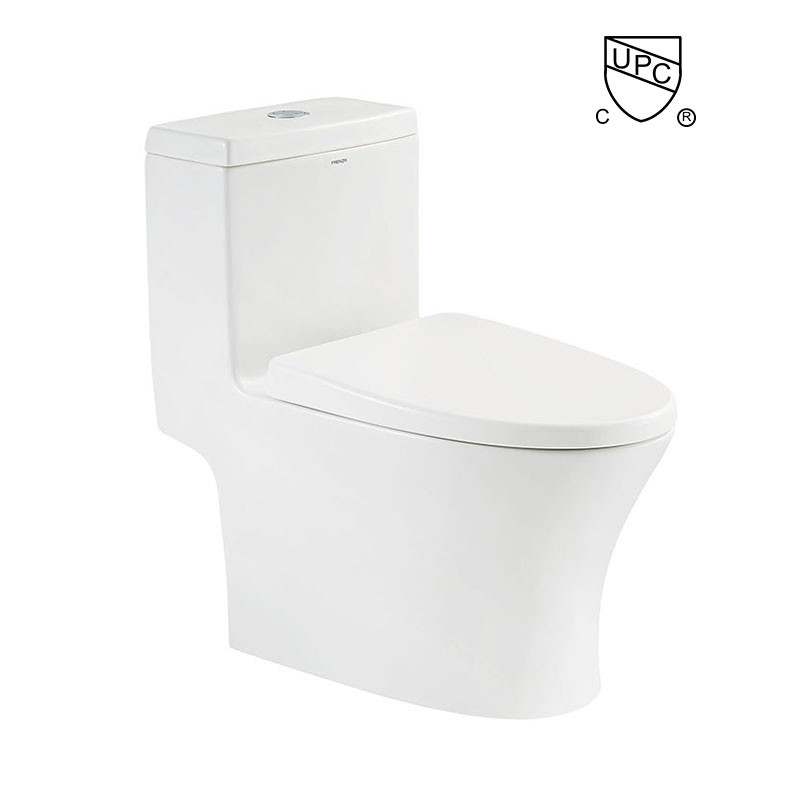 Ceramic single piece toilet seat 705×370×712mm for Bathroom